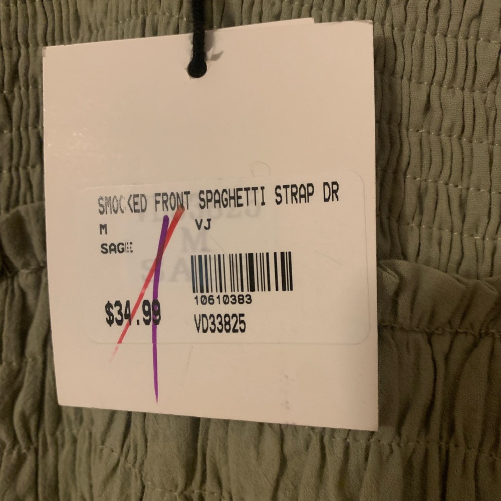 VERY J- NWT sage green dress - Picture 2 of 4